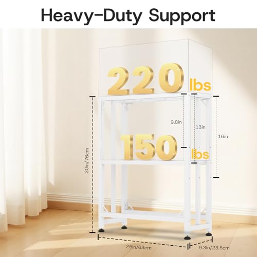 MEWSDEN Item Stand in (10 Gallon)24.8"x9.25", White