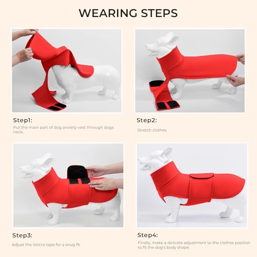 Haloumoning Pet Apparel in X-Small, Red