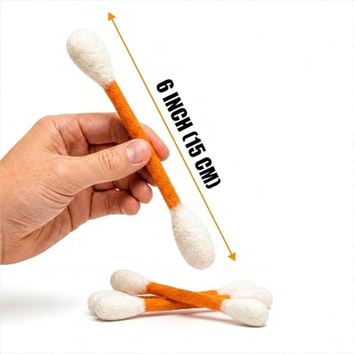 Glaciart One Pet Toy in Regular, Orange Swabs