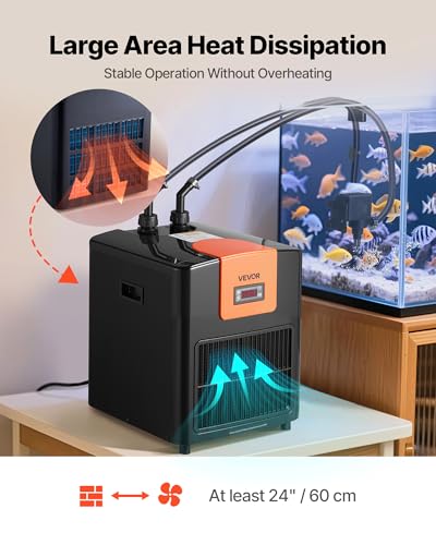VEVOR Vivarium in 1/3 HP - Upgrade, Black