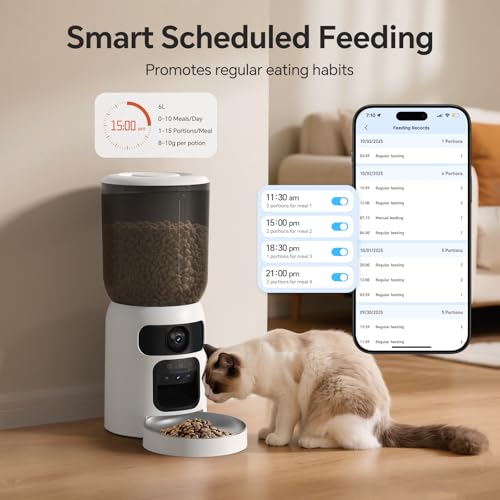 Centvicam Pet Feeder in ZY-245W, White