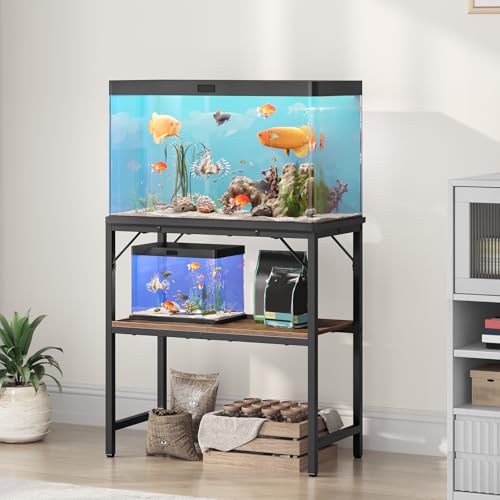 MAHANCRIS Item Stand in 20 Gallon, Rustic Brown