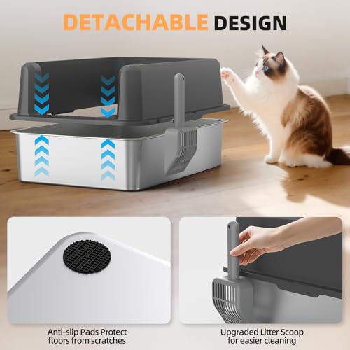 WoofiGo Litter Box in X-Large, 1 - Dark Gray (Pack of 1)
