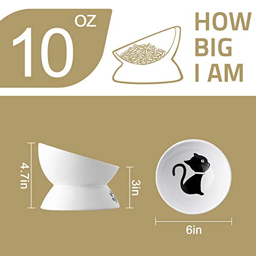 Sweejar Home Pet Feeder in 5 Inch, BlackNew