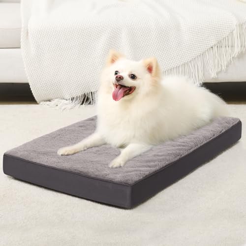 KSIIA Pet Bed Mat in 23.0"L x 17.0"W x 3.0"Th, Dark Grey