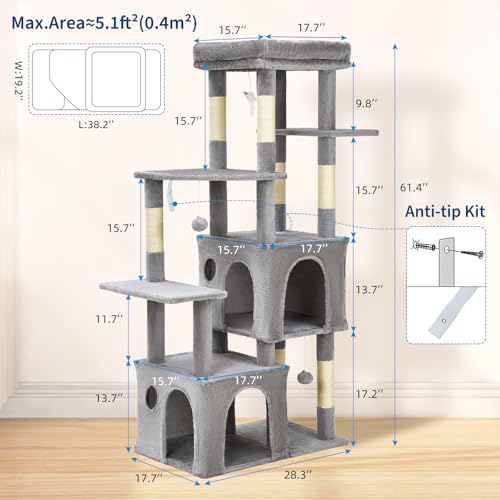 OUTLANE Pet Activity Structure in Light gray, Light Gray