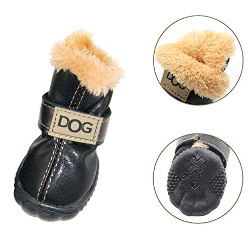 WINSOON Paw Hoof Protector in Size 4, Black