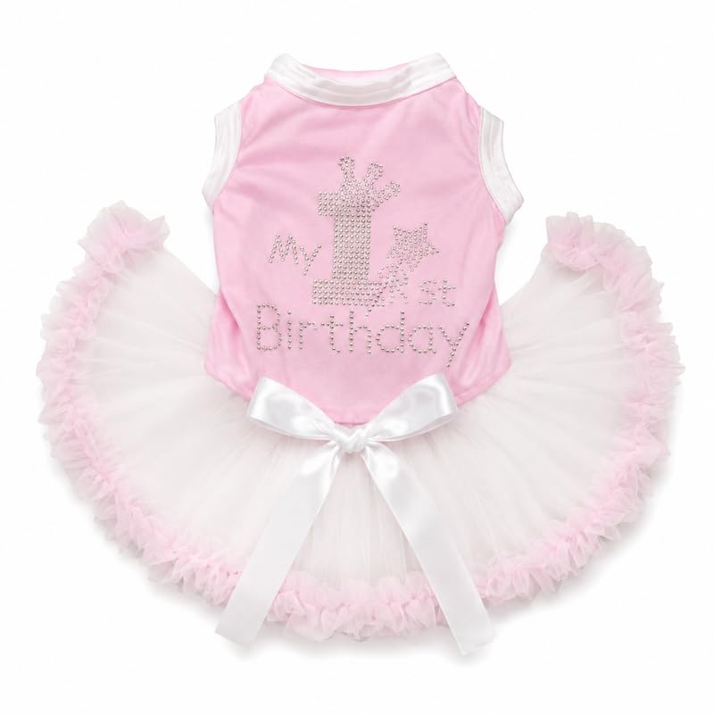 Petitebella Pet Apparel in X-Small, Pink/Beige