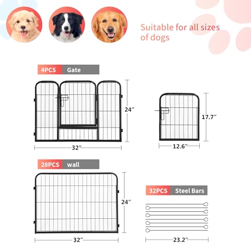 FDW Pet Playpen in Black