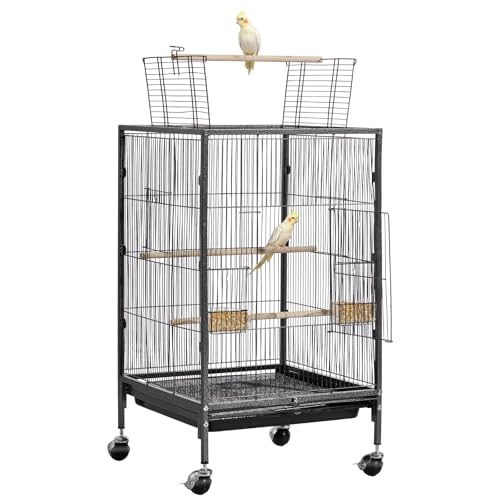 VEVOR Animal Cage in 18.0"L x 18.0"W x 30.0"H, Black