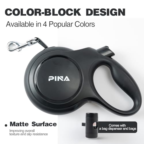 Pina Leash in 26 ft, Black