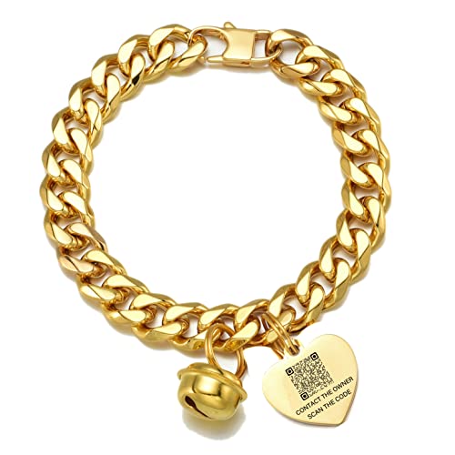 Abaxaca Animal Collar in Kitten Neck 6"-8", Yellow,Blue,Golden,Gray,White,Gold