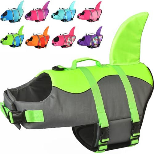 Doglay Pet Apparel in Medium, Green-Shark