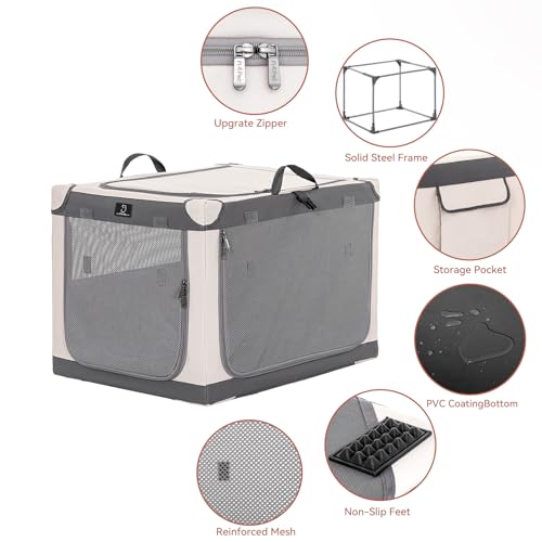 A 4 Pet Animal Cage in 30.0"L x 20.0"W x 19.0"H, Grey