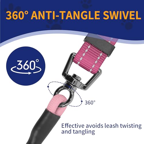 kazazoo Leash in Adjustable (5.5ft to 8.5ft), Gradient Pink