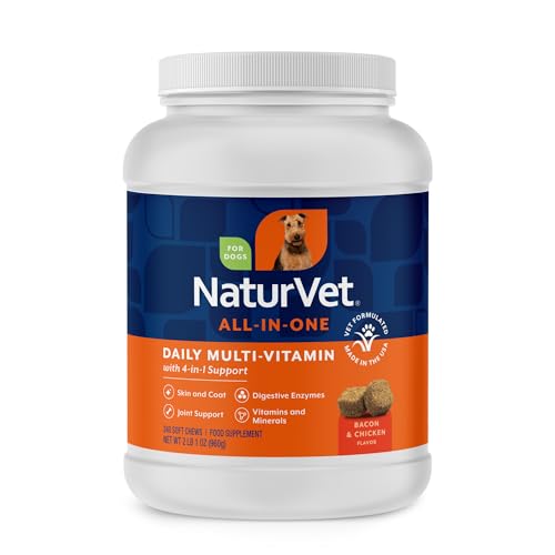 NaturVet Animal Vitamin in 240 Soft Chews, All-In-One