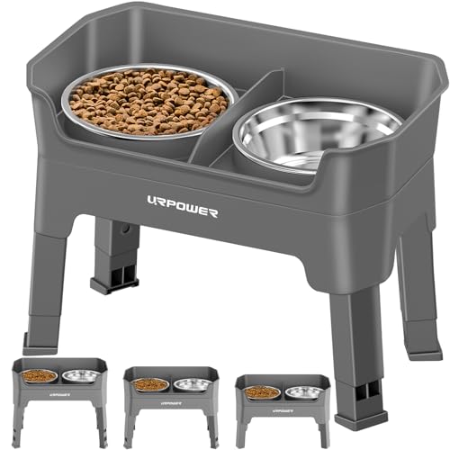 URPOWER Pet Feeder in Large, Grey