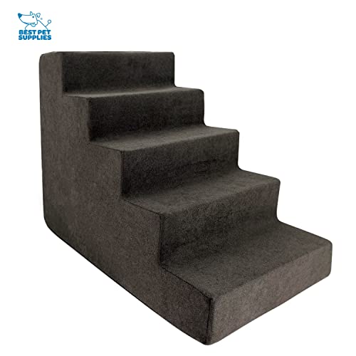 Best Pet Supplies Animal Stair in H: 22.5 Inches, Dark Brown