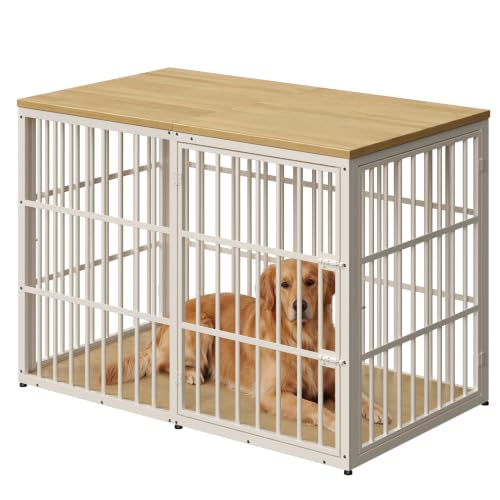 Lyromix Animal Cage in 53.9"L x 31.9"W x 37.2"H, Natural Beech