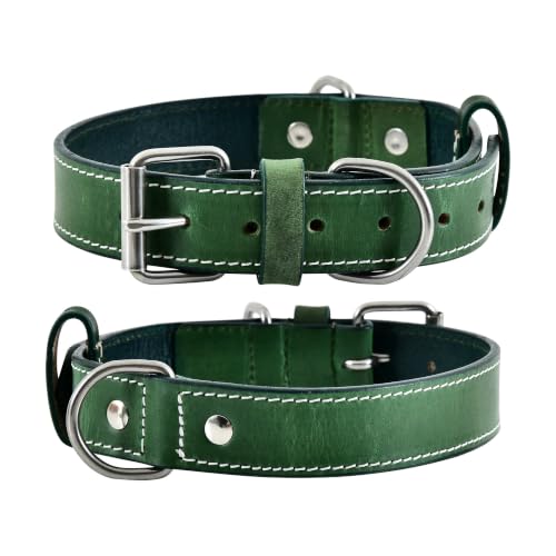 DowgClub Animal Collar in S (11"-14"), Green