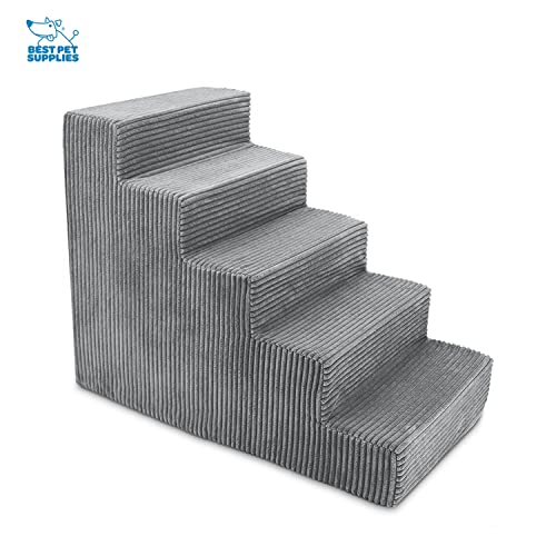 Best Pet Supplies Animal Stair in H: 22.5 Inches, Gray