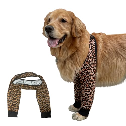 Harikaji Pet Supplies in L-Length 9'' Girth<8.2'', Brown Leopard (Pad Upgrade)