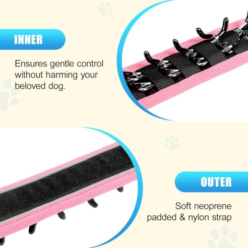 NozlaID Animal Collar in M(15"-19.5"), Pink