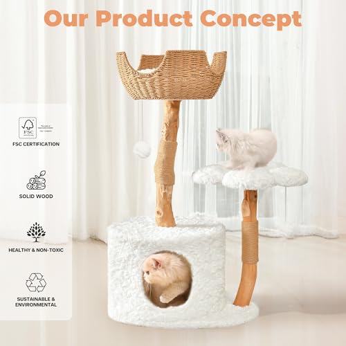 Easyego Pet Activity Structure in 39.3'', White