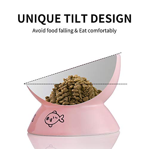 Sweejar Home Pet Feeder in 5 Inch, Pink