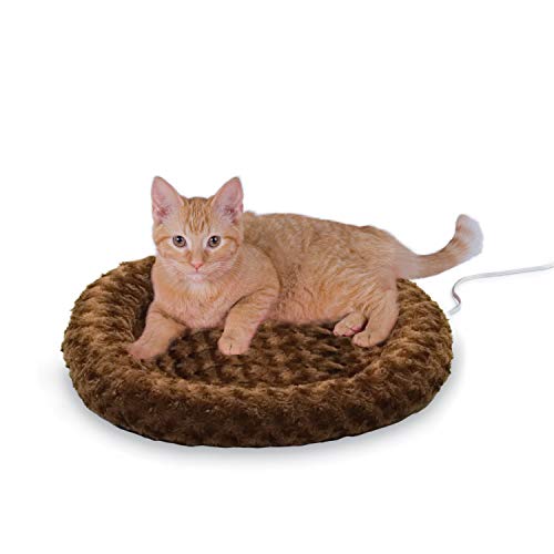 K&H Pet Products Pet Bed Mat in Small 18 Inches Round, Mocha