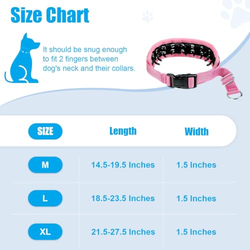 NozlaID Animal Collar in M(15"-19.5"), Pink