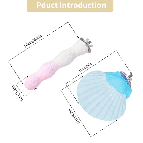 YOOSO WING Animal Perch in one size, Shell Blue