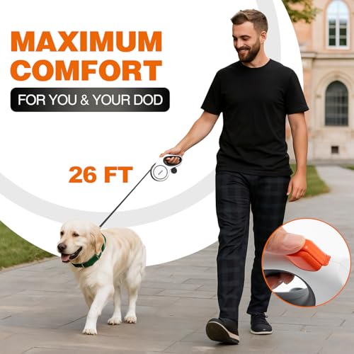Pina Leash in 26 ft, White
