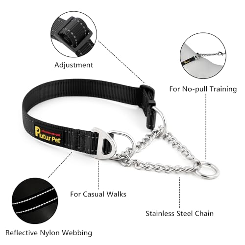 PLUTUS PET Animal Collar in Small, Black