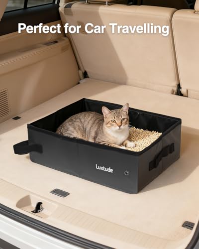Luxtude Litter Box in Medium, Black