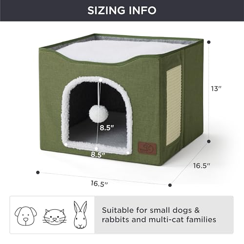 Bedsure Pet Activity Structure in Single, Loden Green