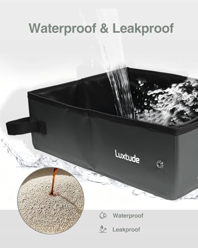 Luxtude Litter Box in Medium, Black