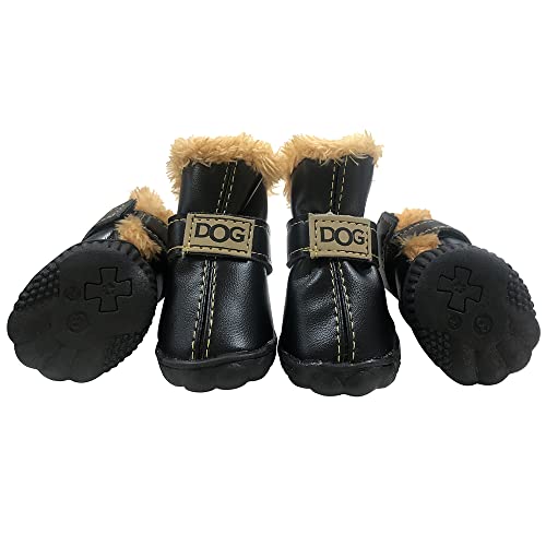 WINSOON Paw Hoof Protector in Size 4, Black