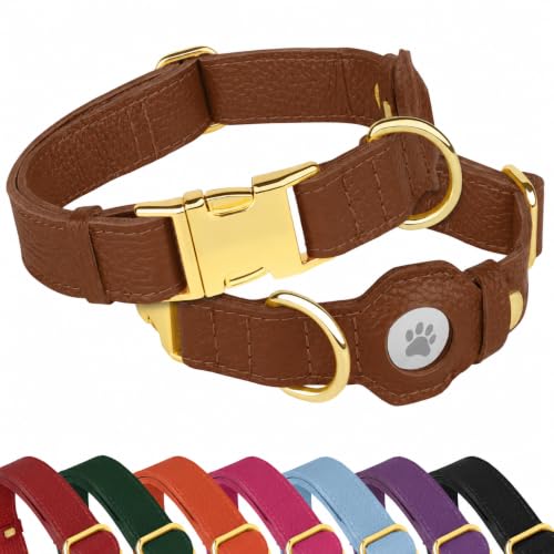 BUDKAS Animal Collar in XS, 9"-12" Neck Fit, Brown
