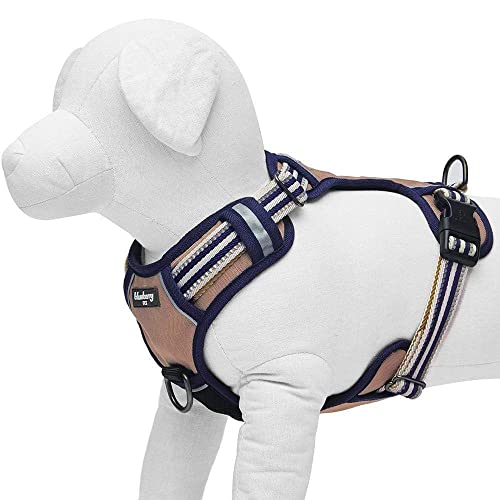 Blueberry Pet Animal Harness in Small, Dark Green&Pink