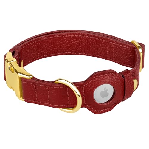 BUDKAS Animal Collar in XS, 9"-12" Neck Fit, Red