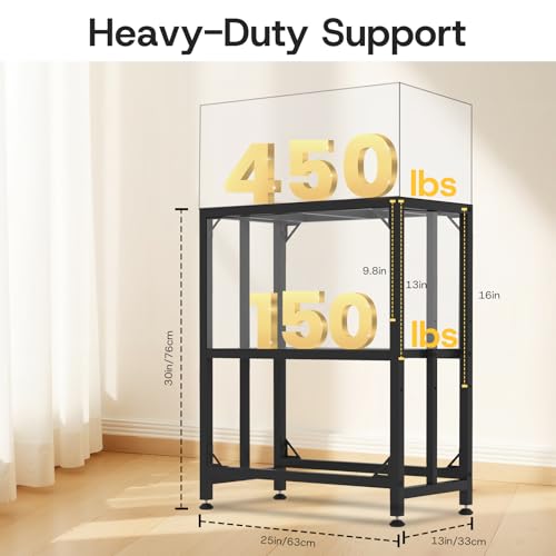 MEWSDEN Item Stand in (20 Gallon)24.8"x13", Black