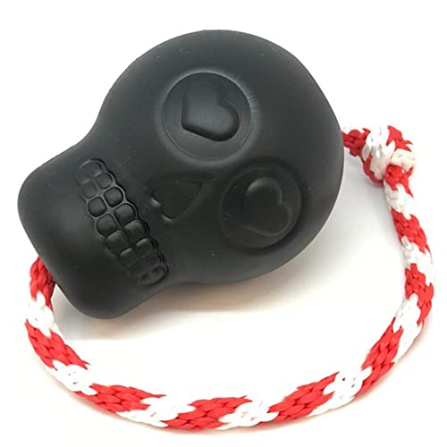 SodaPup Pet Toy in Large, Skull Black