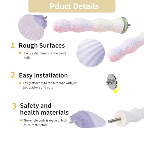 YOOSO WING Animal Perch in one size, Coral Purple