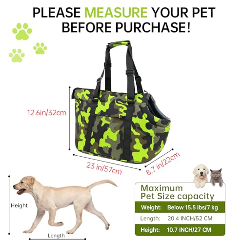 DELTAMANN Animal Carrier in 23.0"L x 6.0"W x 12.6"H, Camouflage Green