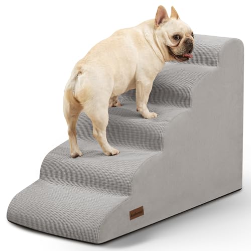 aodisman Animal Stair in Standard 5-Step 22.2"H, Light Grey