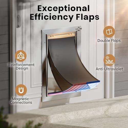VOSOIR Pet Door in Medium, Silver