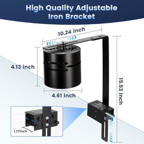 AQQA Electric Light in up to 48 Inches, Black