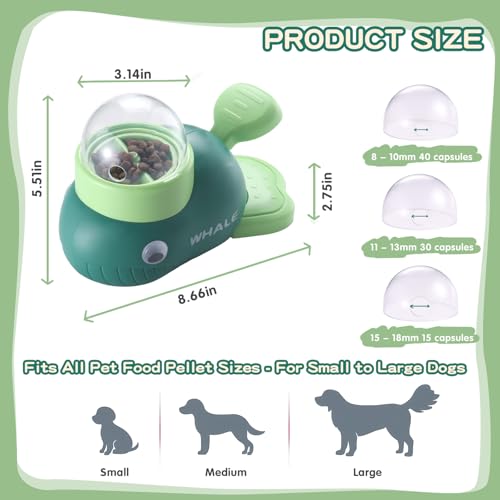 Star&Mi Pet Feeder in Whale-Green