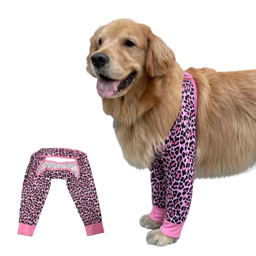 Harikaji Pet Supplies in L-Length 9'' Girth<8.2'', Pink Leopard (Pad Upgrade)